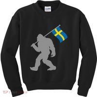 Sverige Or Swedish Flag On Sweden Flag Kids Sweatshirt thumb 0