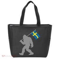Sverige Or Swedish Flag On Sweden Flag Tote Bag thumb 0