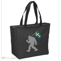 Sverige Or Swedish Flag On Sweden Flag Tote Bag thumb 2
