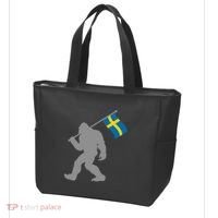 Sverige Or Swedish Flag On Sweden Flag Tote Bag thumb 3