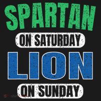 Spartan On Saturday Lion On Sunday Funny Detroit Vintage T-Shirt thumb 7