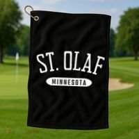 St. Olaf Shirt Classic Style St. Olaf Minnesota MN Golf Towel thumb 1