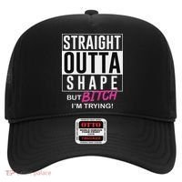 Straight Outta Shape But Bitch I'm Trying Hat thumb 0