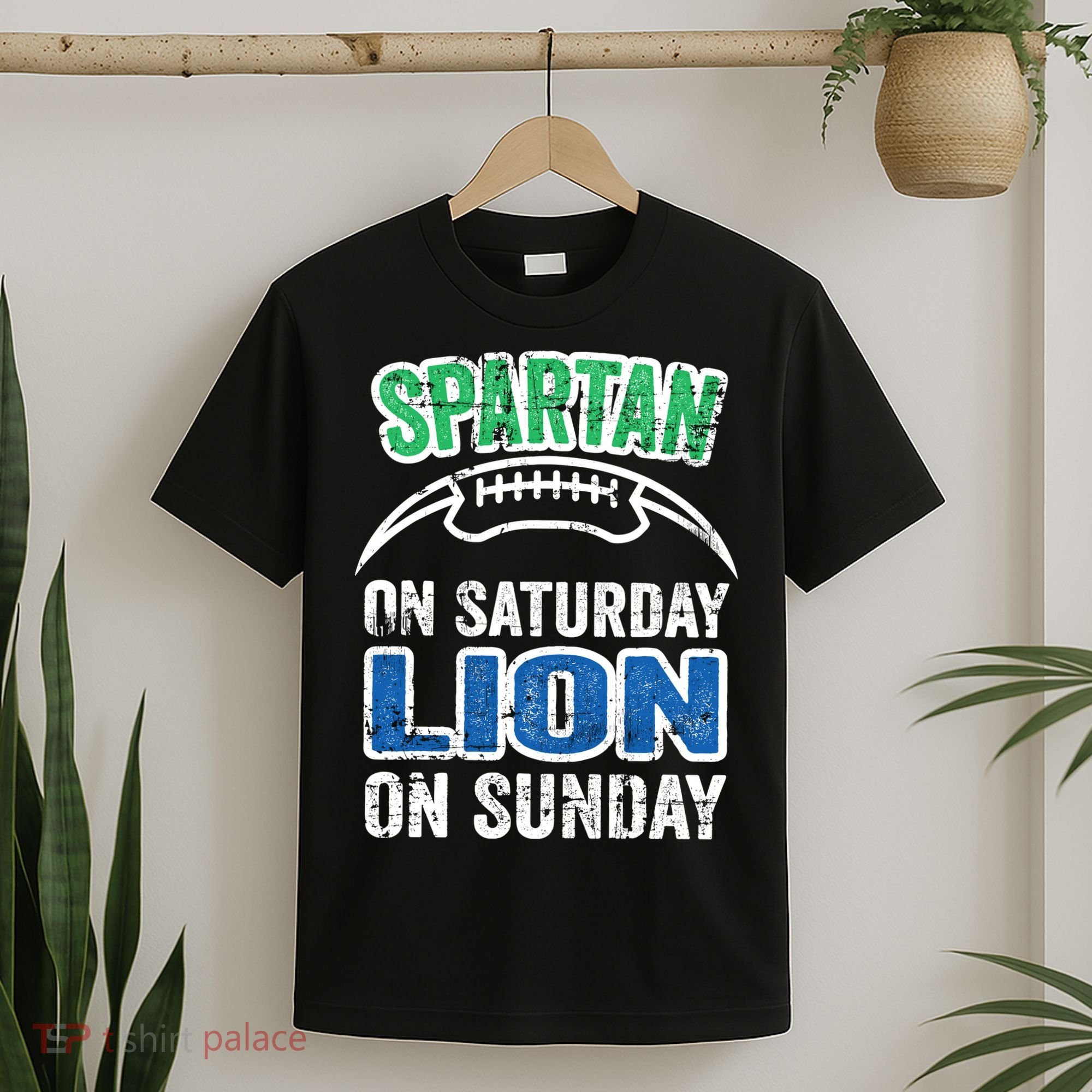 Spartan On Saturday Lion On Sunday Detroit Won T-Shirt