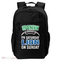 Spartan On Saturday Lion On Sunday Detroit Won Backpack thumb 0
