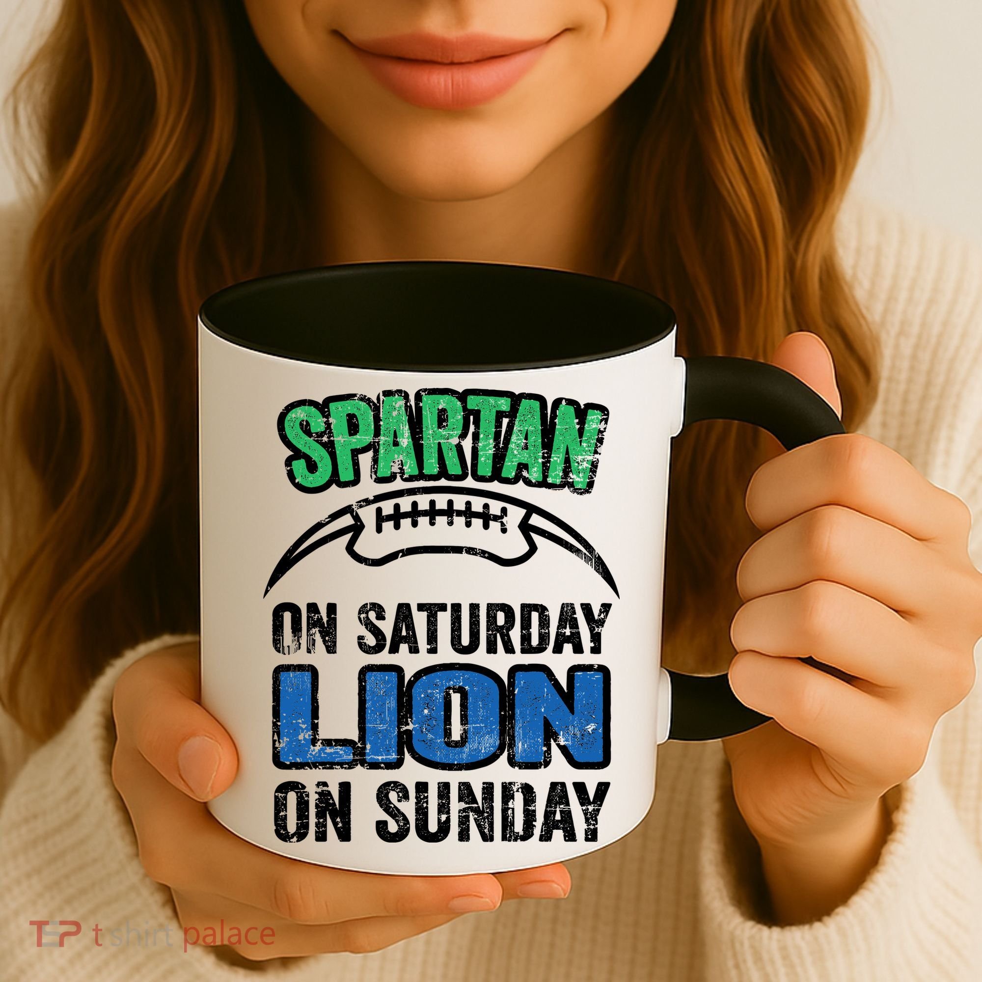 Spartan On Saturday Lion On Sunday Detroit Won Coffee Mug