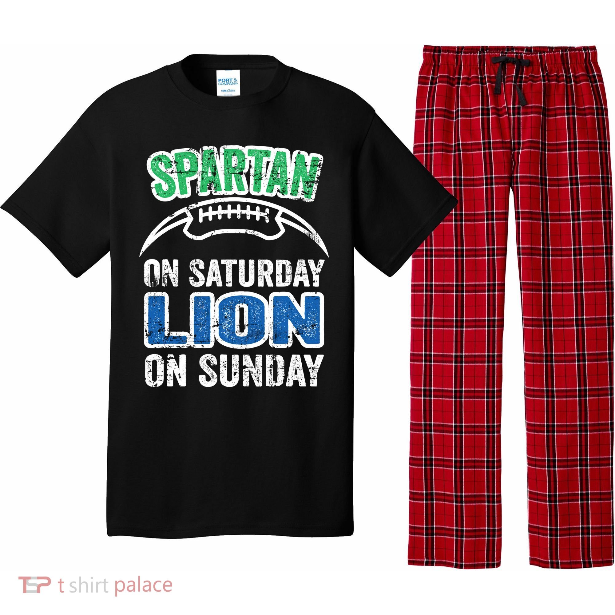 Spartan On Saturday Lion On Sunday Detroit Won Pajama Set