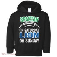Spartan On Saturday Lion On Sunday Detroit Won Toddler Hoodie thumb 0
