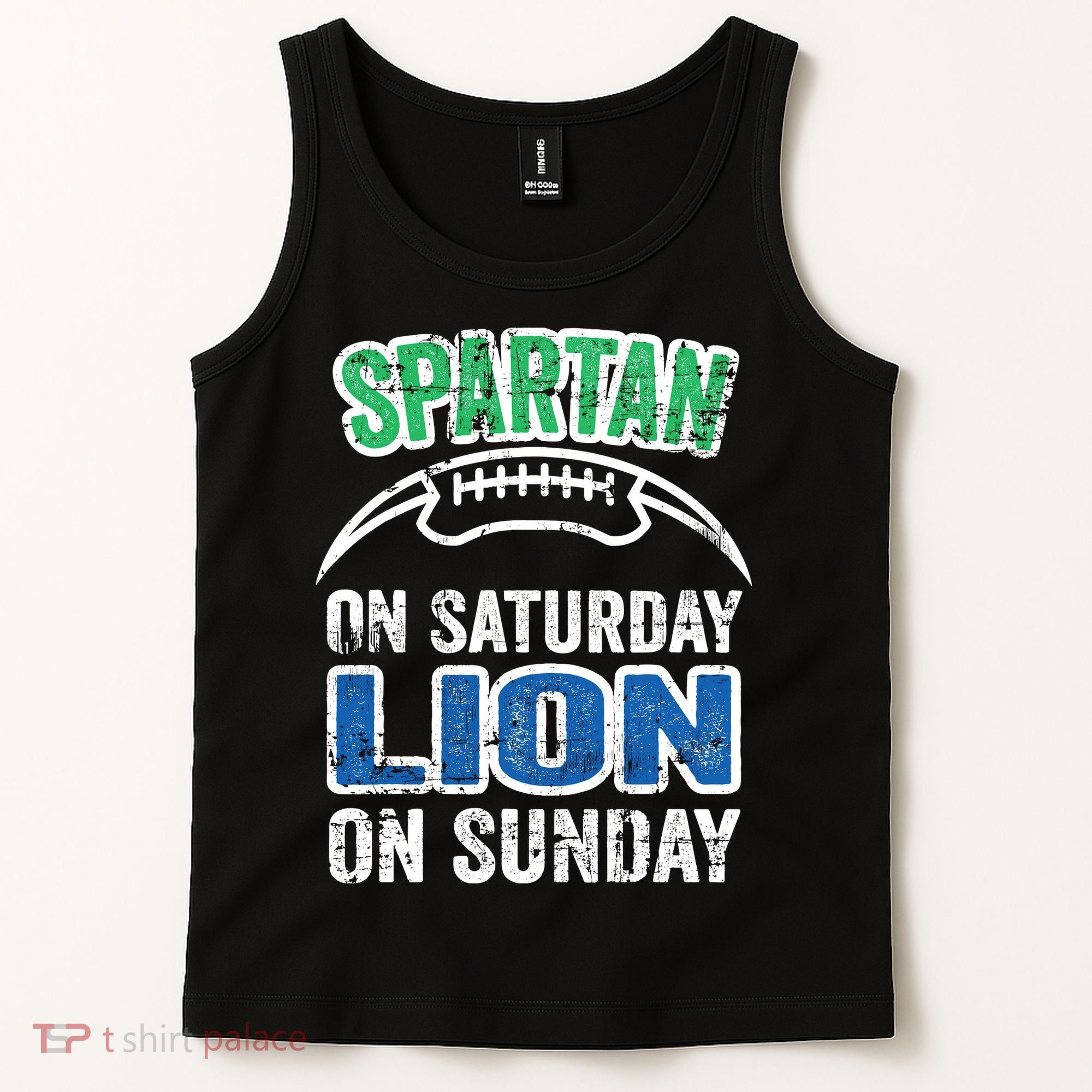 Spartan On Saturday Lion On Sunday Detroit Won Tank Top
