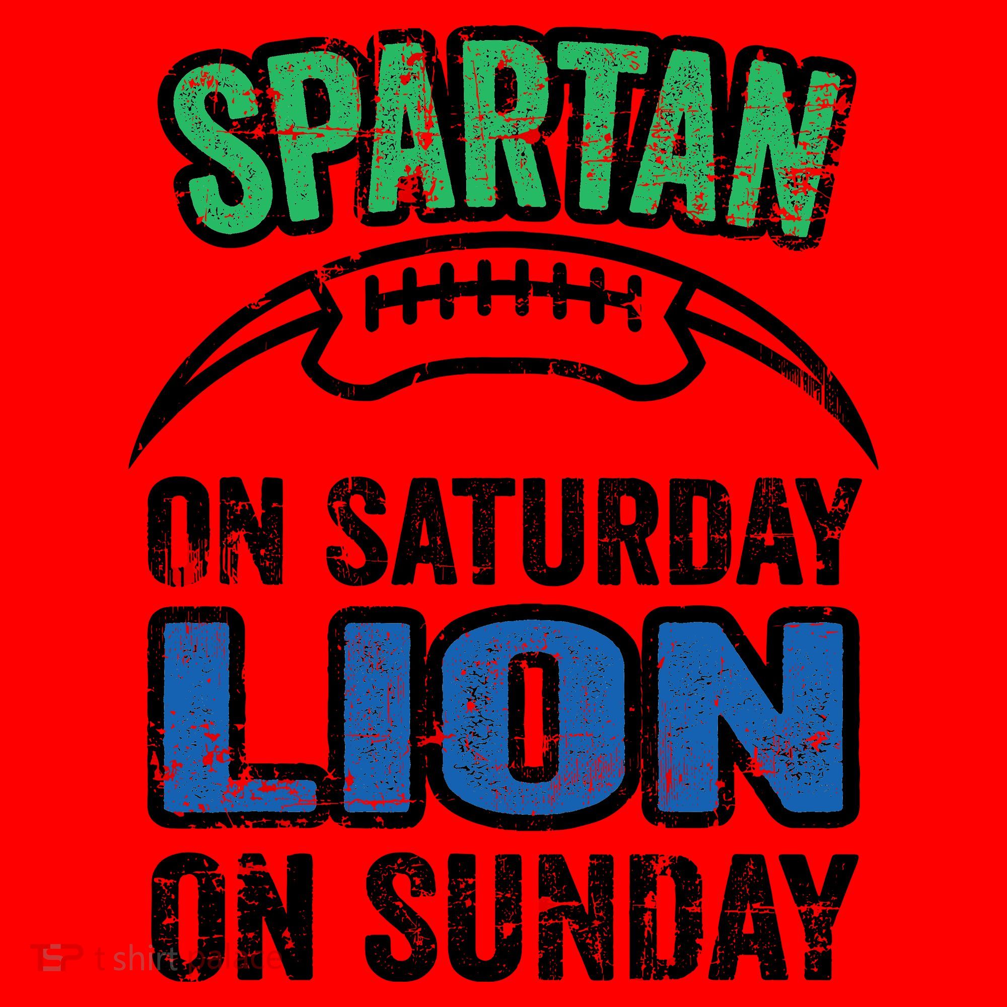 Spartan On Saturday Lion On Sunday Detroit Won Santa Hat