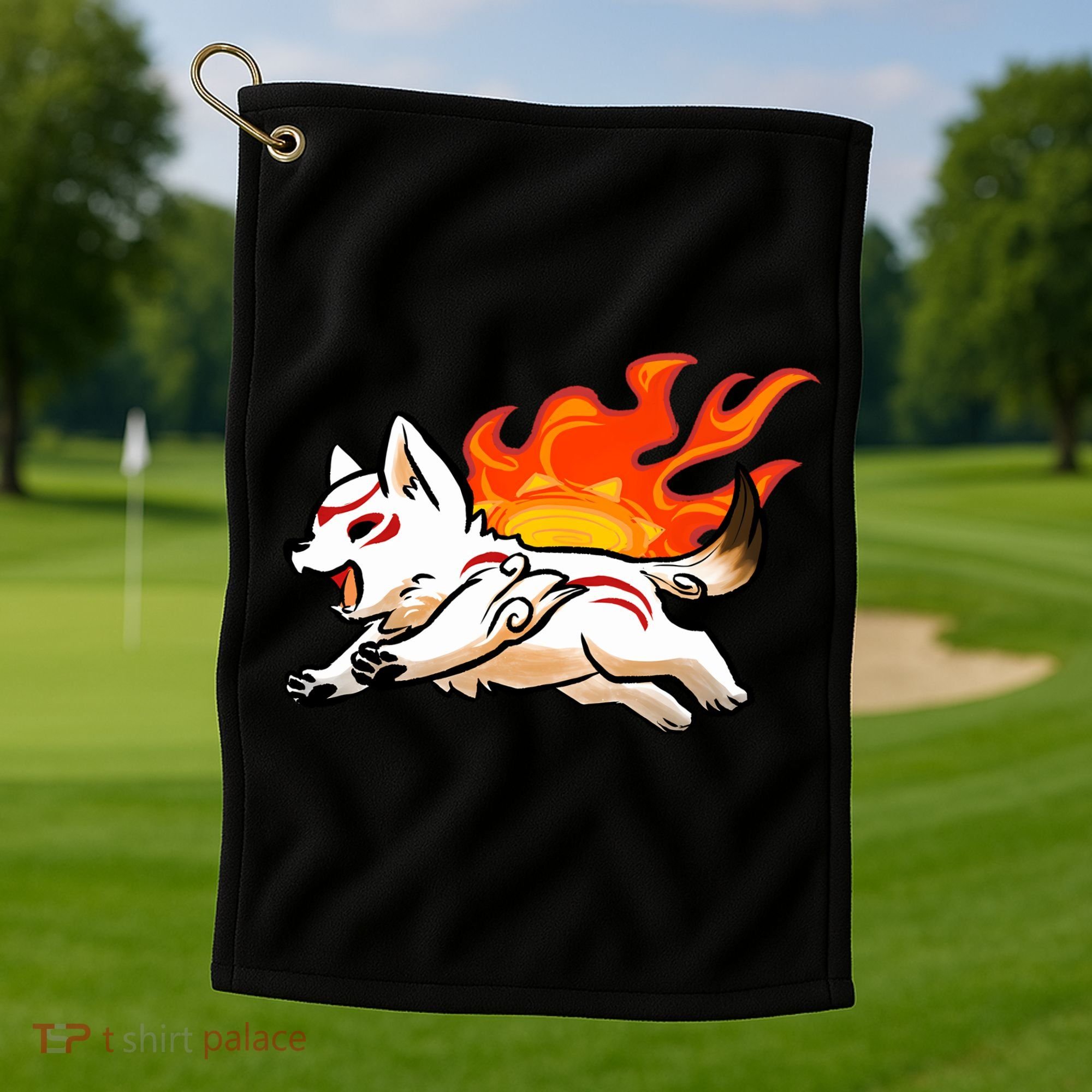 Summer Okami Golf Towel