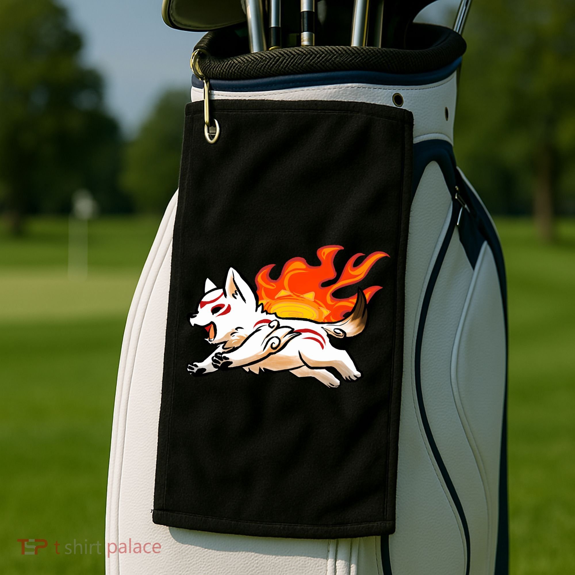 Summer Okami Golf Towel