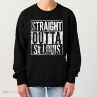 Straight Outta St Louis Missouri Distressed Effect Great Gift Women's Sweatshirt thumb 0