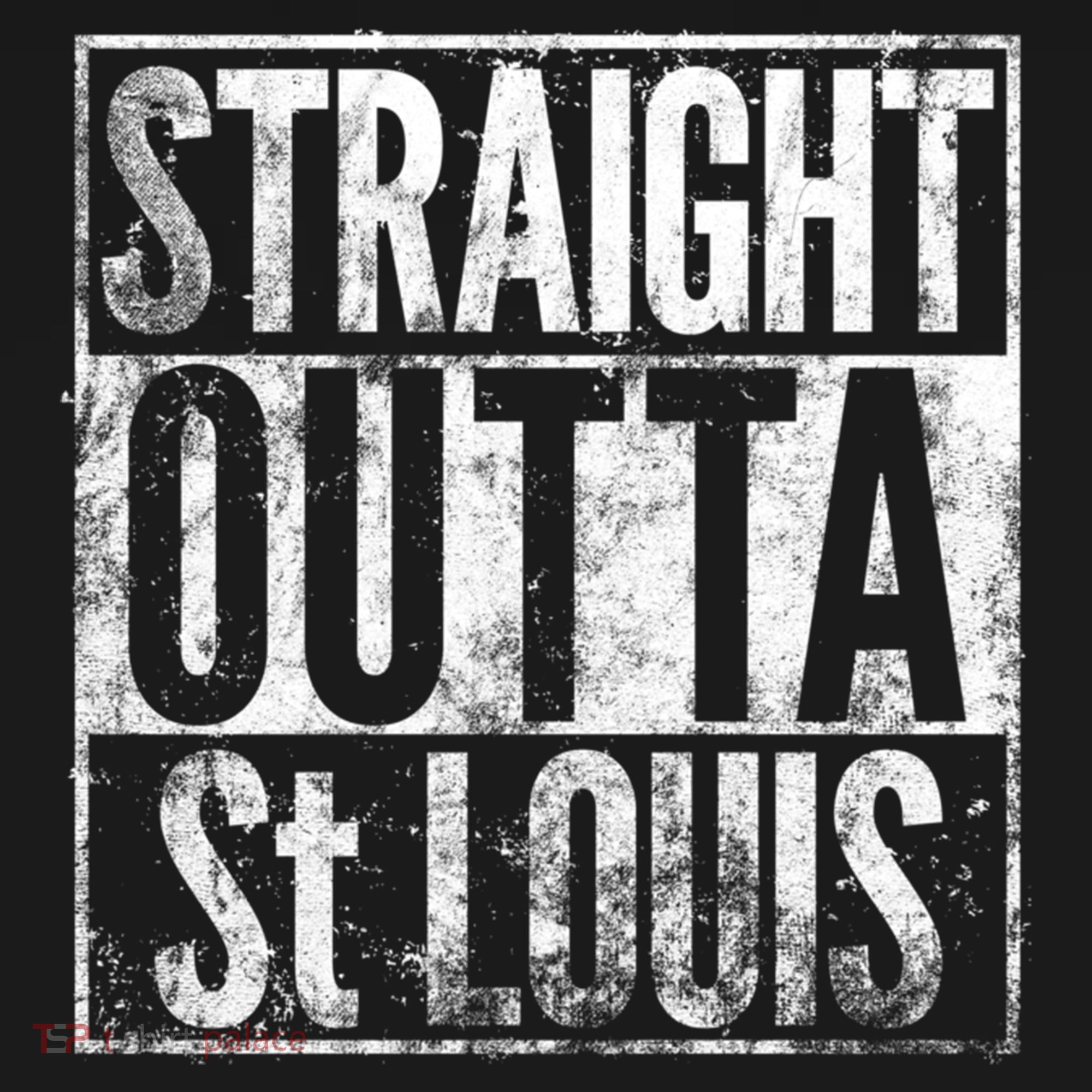 Straight Outta St Louis Missouri Distressed Effect Great Gift Backpack