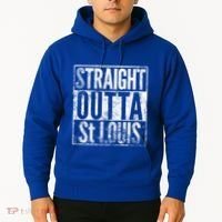 Straight Outta St Louis Missouri Distressed Effect Great Gift Hoodie thumb 2