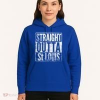 Straight Outta St Louis Missouri Distressed Effect Great Gift Hoodie thumb 5
