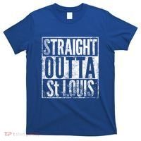 Straight Outta St Louis Missouri Distressed Effect Great Gift T-Shirt thumb 0