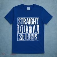 Straight Outta St Louis Missouri Distressed Effect Great Gift T-Shirt thumb 5