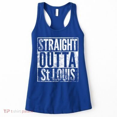 Straight Outta St Louis Missouri Distressed Effect Great Gift Women's Tank Top