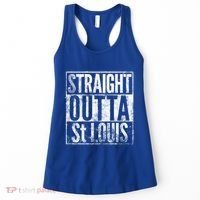 Straight Outta St Louis Missouri Distressed Effect Great Gift Women's Tank Top thumb 0