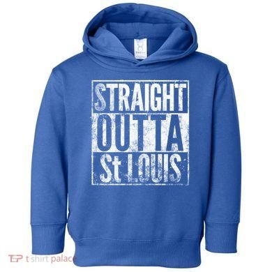 Straight Outta St Louis Missouri Distressed Effect Great Gift Toddler Hoodie