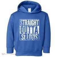 Straight Outta St Louis Missouri Distressed Effect Great Gift Toddler Hoodie thumb 0