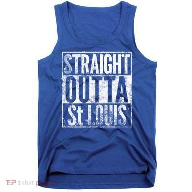 Straight Outta St Louis Missouri Distressed Effect Great Gift Tank Top