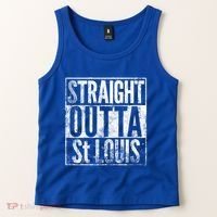 Straight Outta St Louis Missouri Distressed Effect Great Gift Tank Top thumb 2