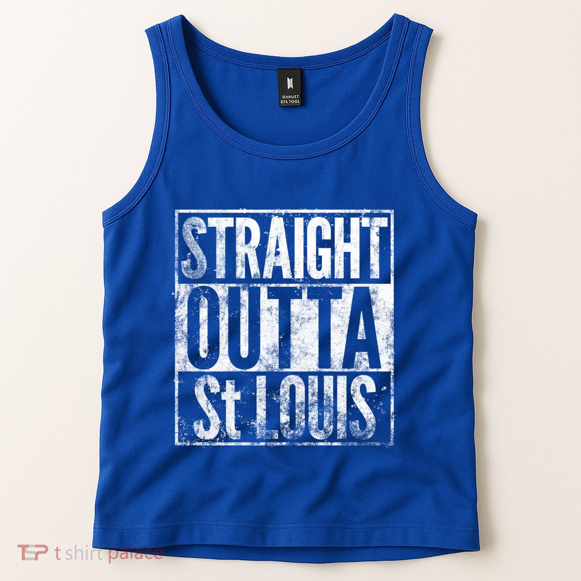 Straight Outta St Louis Missouri Distressed Effect Great Gift Tank Top