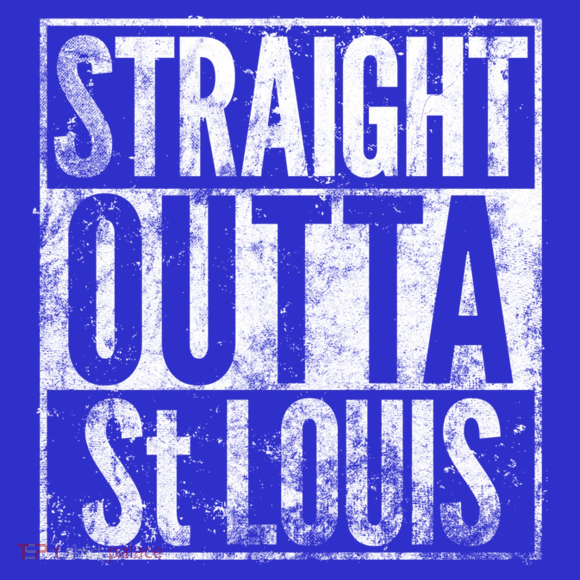 Straight Outta St Louis Missouri Distressed Effect Great Gift Tank Top