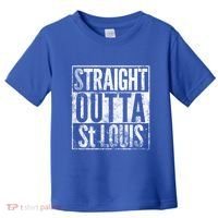 Straight Outta St Louis Missouri Distressed Effect Great Gift Toddler T-Shirt thumb 0