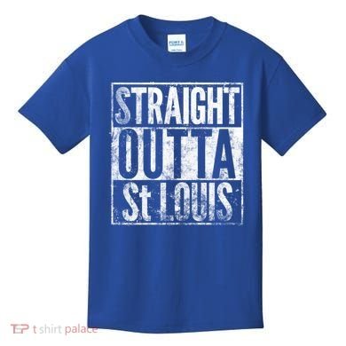 Straight Outta St Louis Missouri Distressed Effect Great Gift Kids T-Shirt