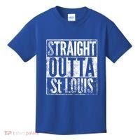 Straight Outta St Louis Missouri Distressed Effect Great Gift Kids T-Shirt thumb 0
