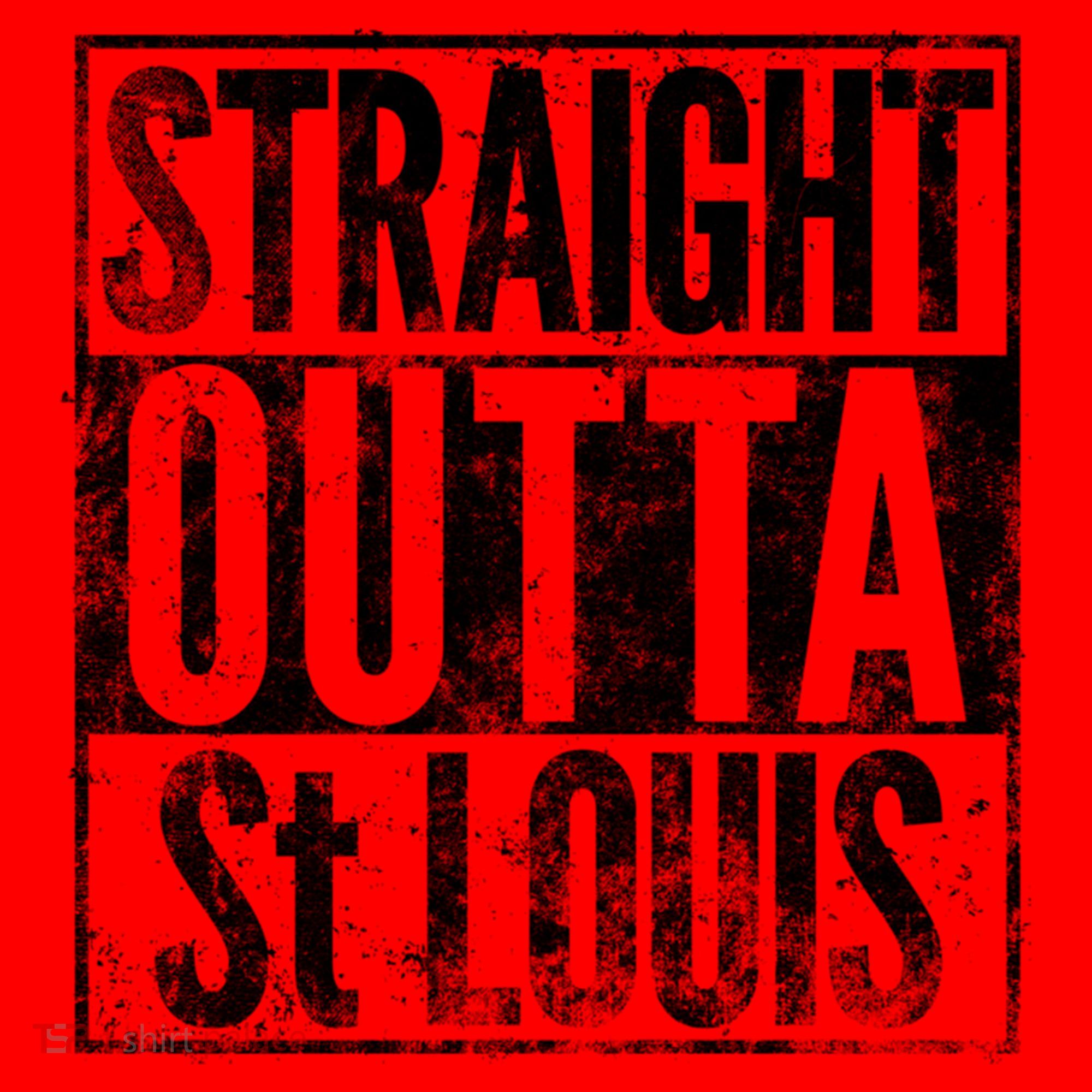 Straight Outta St Louis Missouri Distressed Effect Great Gift Santa Hat