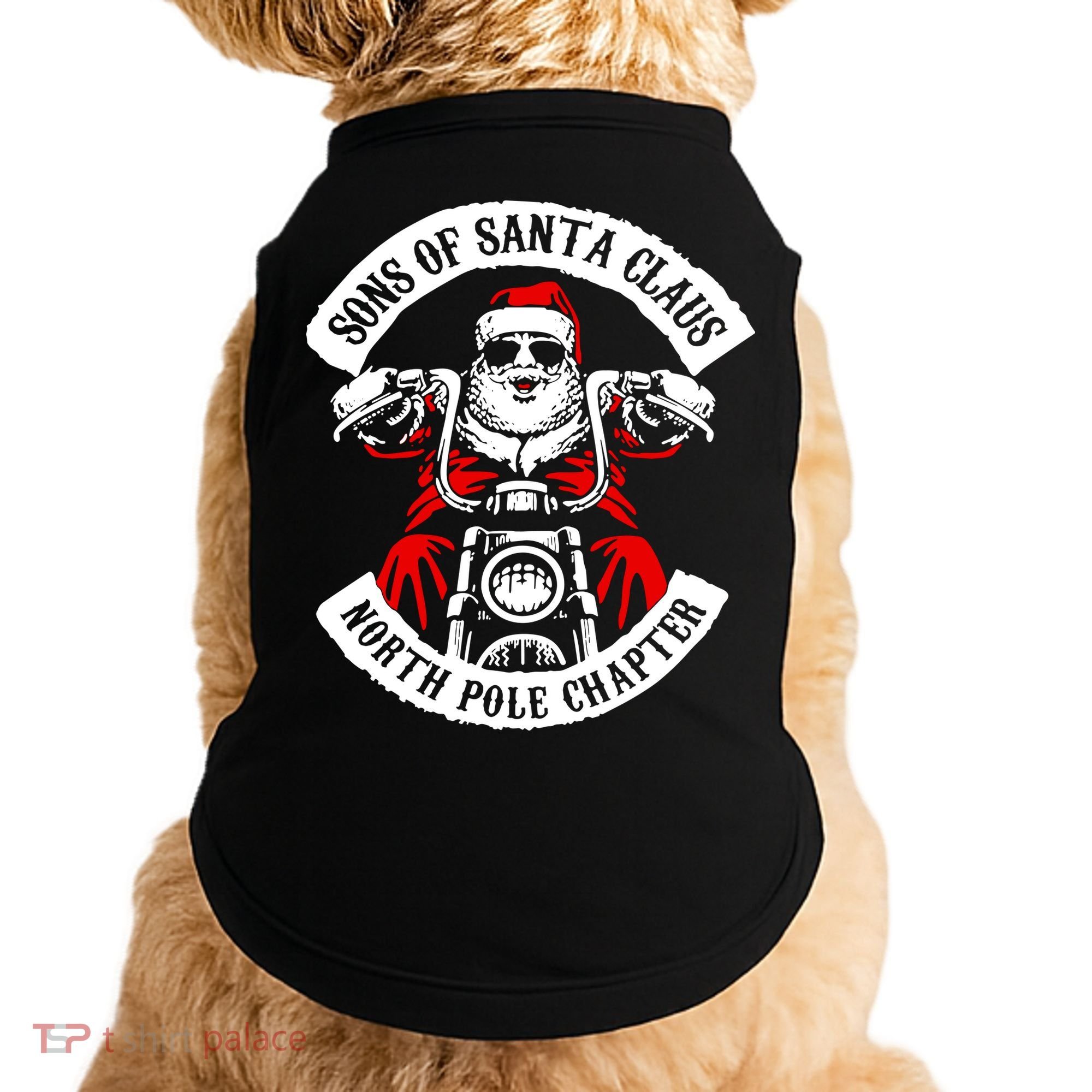 Sons Of Santa Biker Motorcycle Christmas Doggie Tank