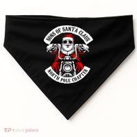Sons Of Santa Biker Motorcycle Christmas USA-Made Doggie Bandana thumb 0