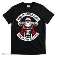 Sons Of Santa Biker Motorcycle Christmas T-Shirt thumb 0