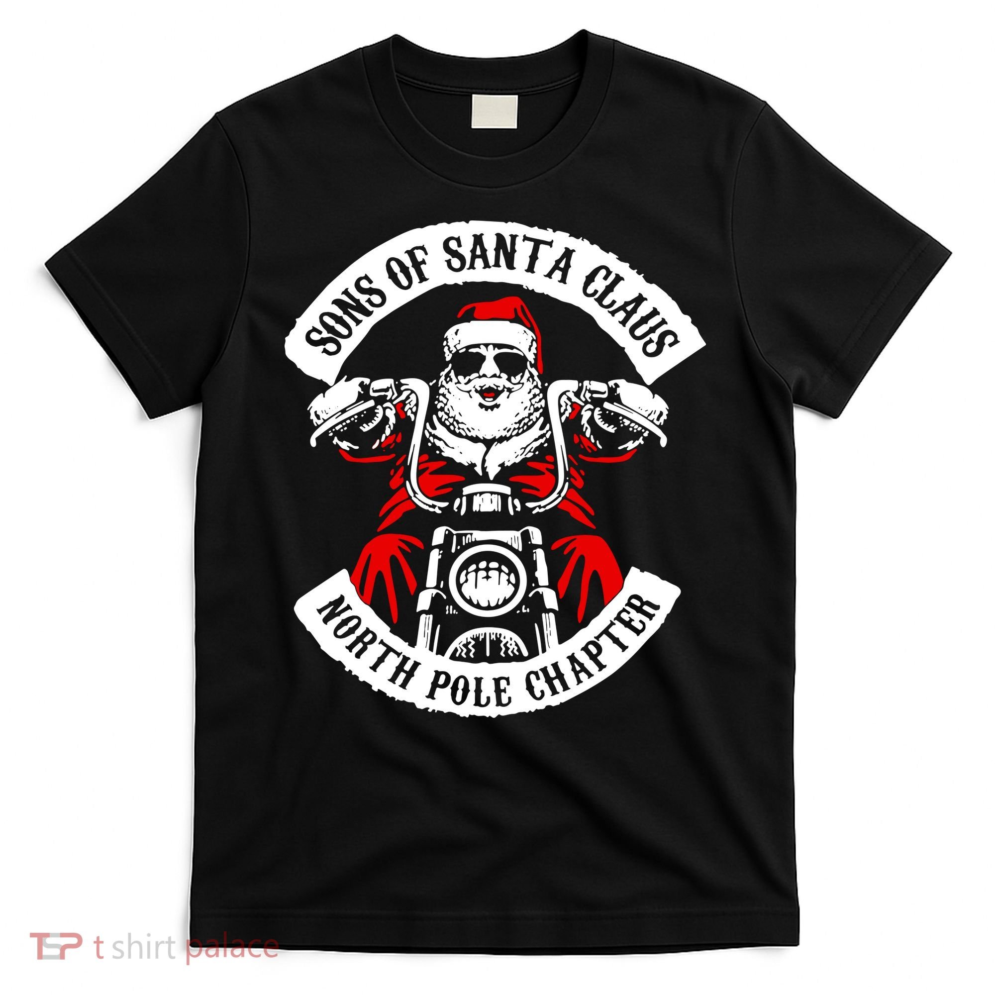 Sons Of Santa Biker Motorcycle Christmas T-Shirt