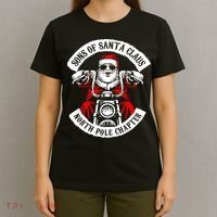 Sons Of Santa Biker Motorcycle Christmas T-Shirt thumb 4