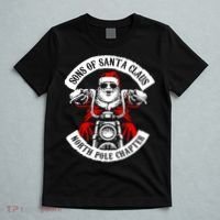 Sons Of Santa Biker Motorcycle Christmas T-Shirt thumb 5