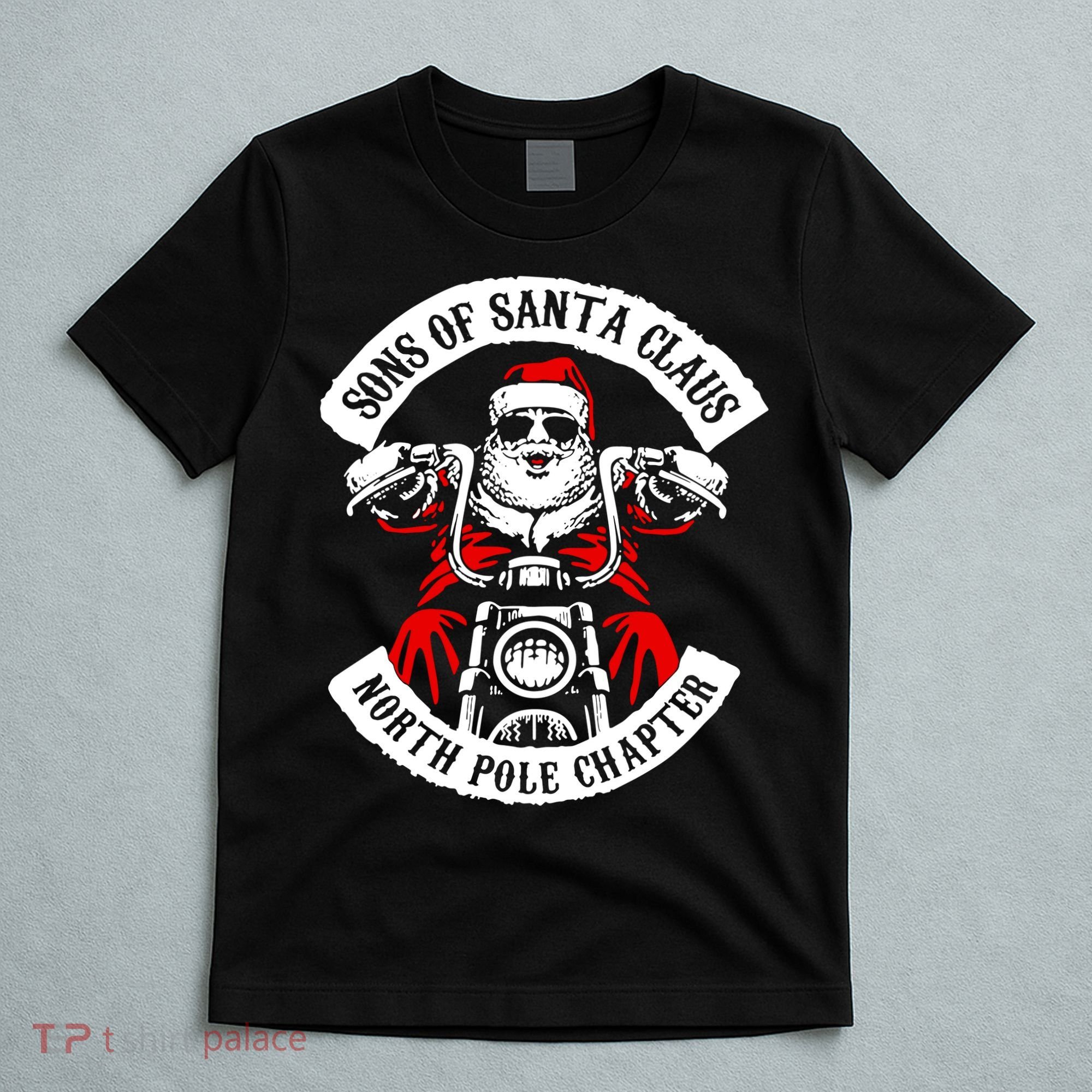Sons Of Santa Biker Motorcycle Christmas T-Shirt