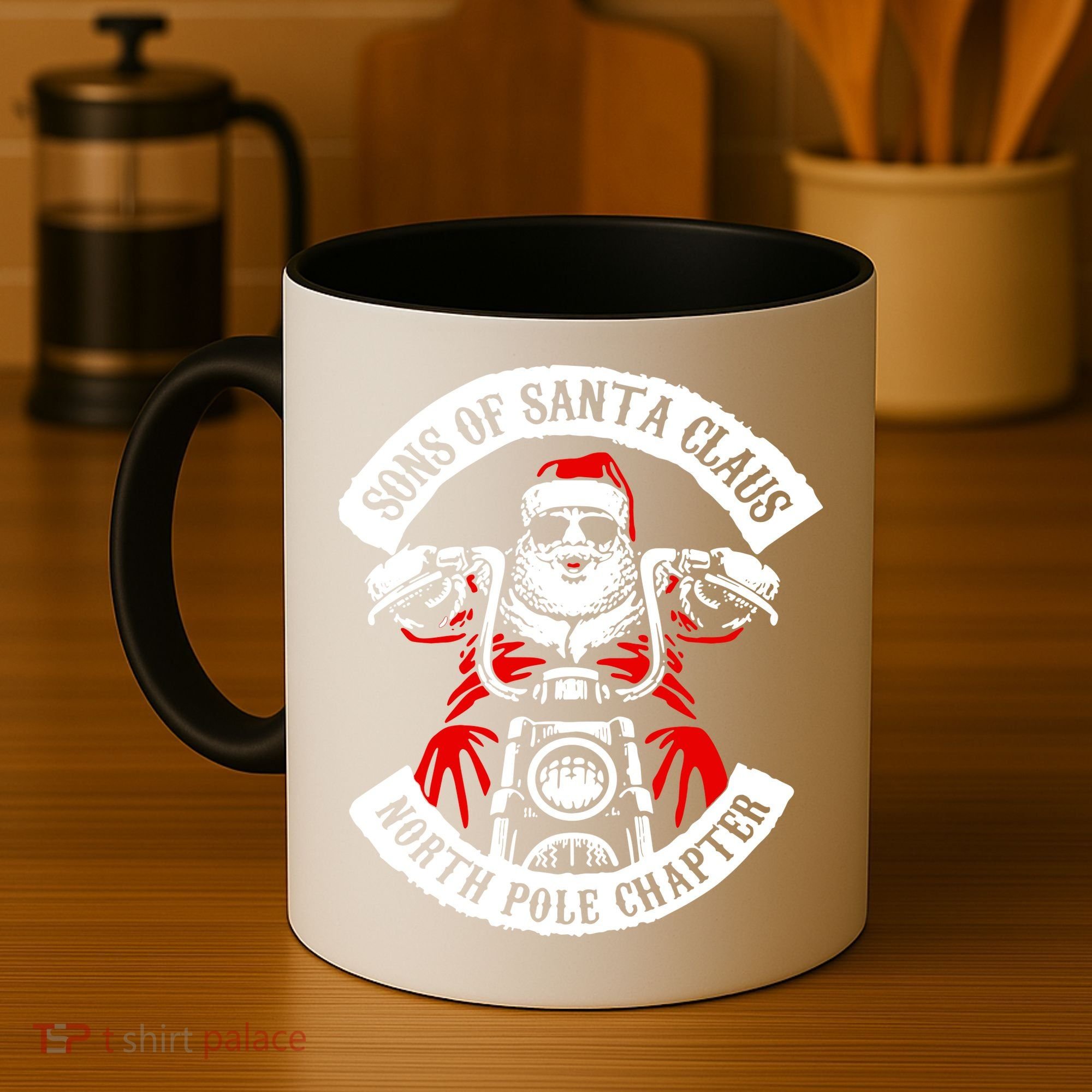 Sons Of Santa Biker Motorcycle Christmas Coffee Mug