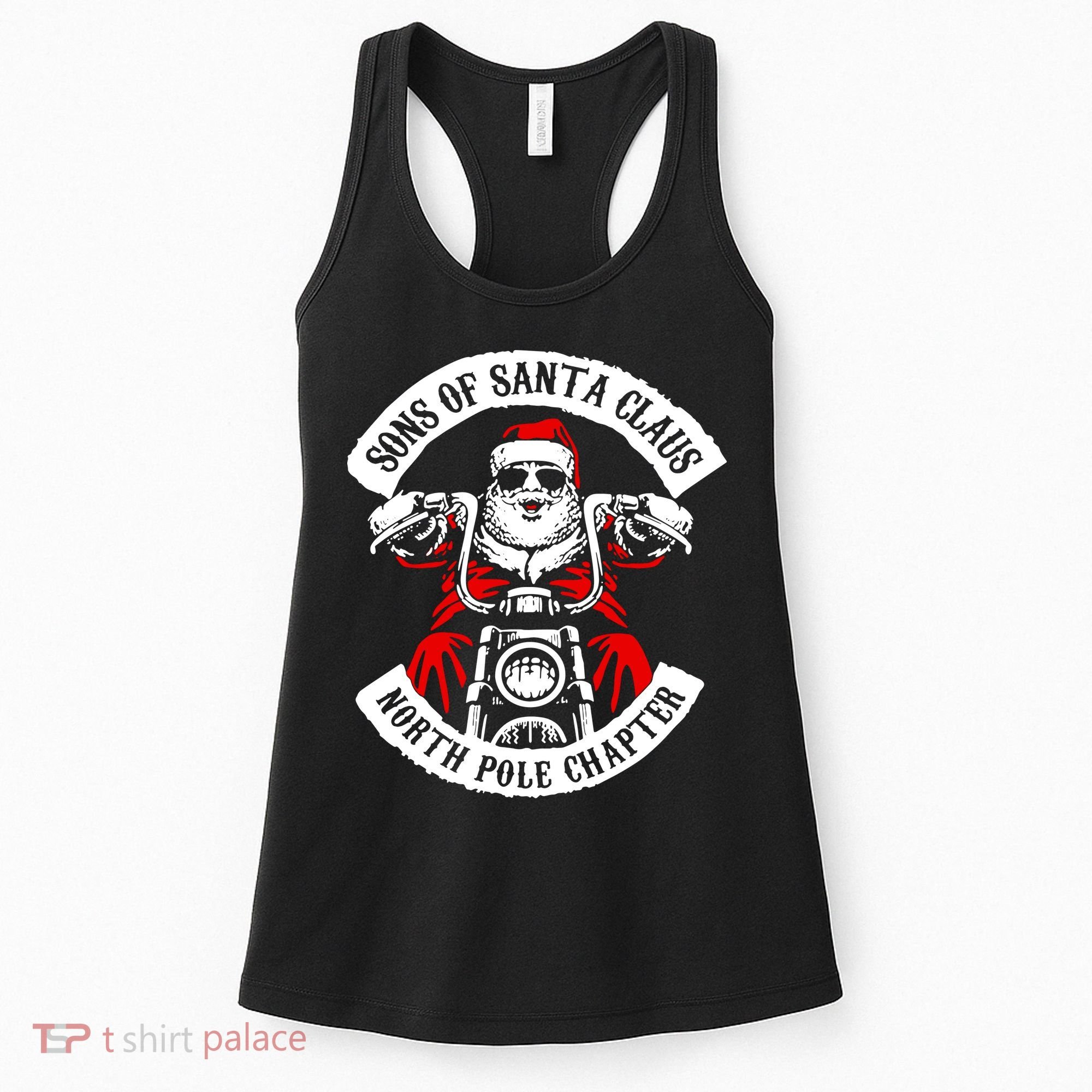 Sons Of Santa Biker Motorcycle Christmas Women's Tank Top