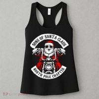 Sons Of Santa Biker Motorcycle Christmas Women's Tank Top thumb 3