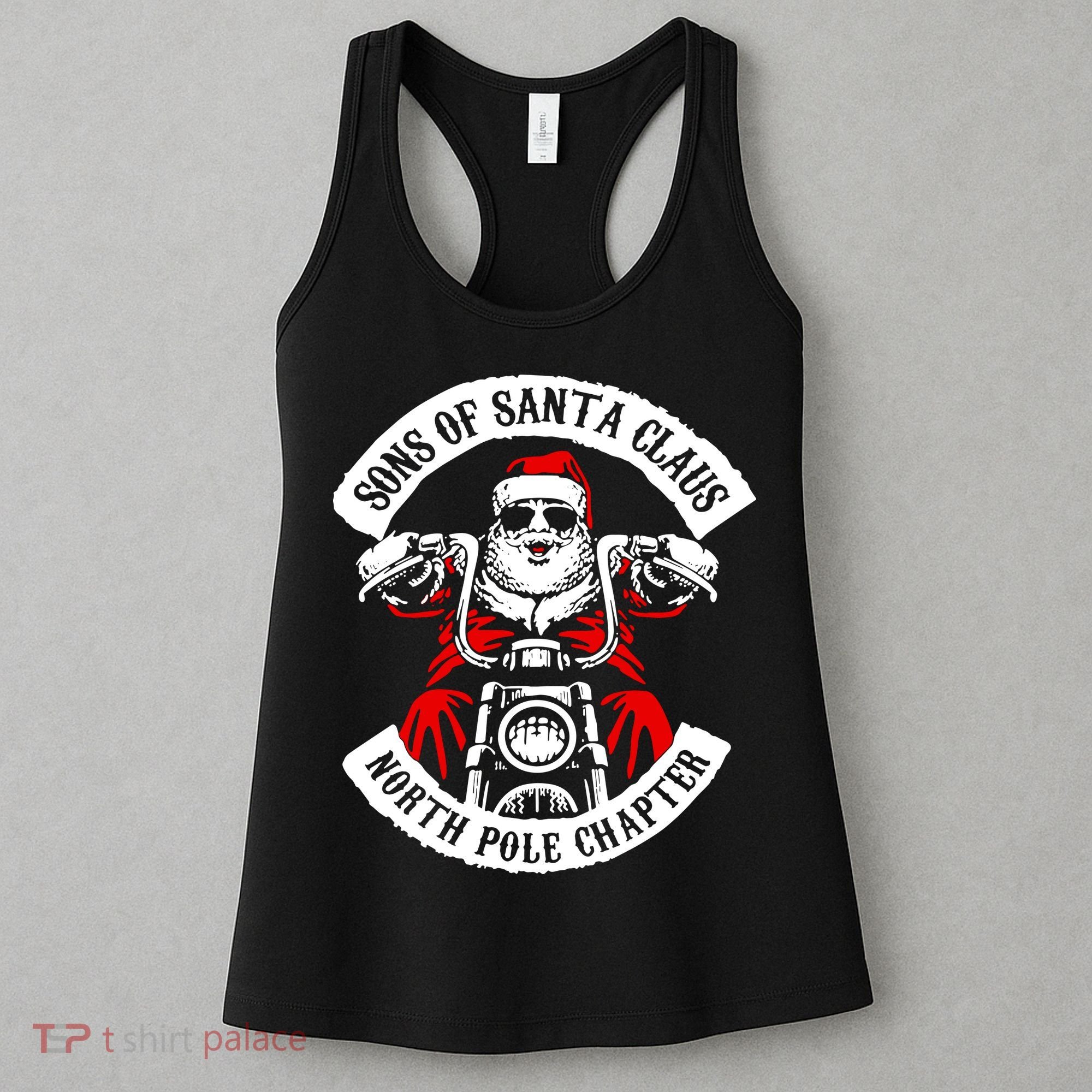 Sons Of Santa Biker Motorcycle Christmas Women's Tank Top