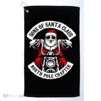 Sons Of Santa Biker Motorcycle Christmas Golf Towel thumb 0
