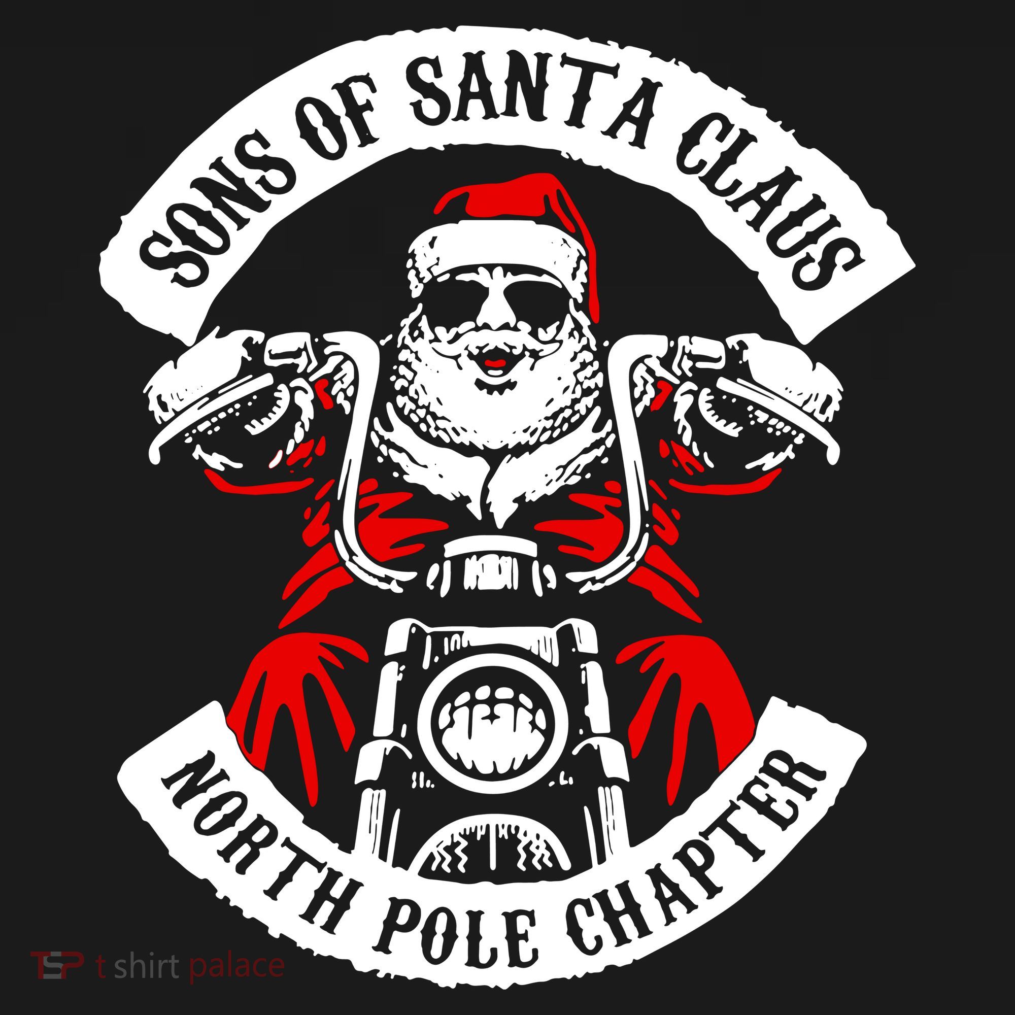 Sons Of Santa Biker Motorcycle Christmas Visor