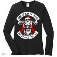 Sons Of Santa Biker Motorcycle Christmas Women's Long Sleeve Shirt thumb 0