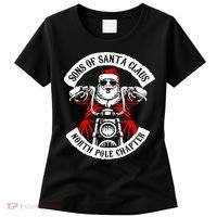 Sons Of Santa Biker Motorcycle Christmas Women's T-Shirt thumb 0