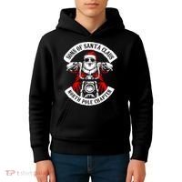 Sons Of Santa Biker Motorcycle Christmas Kids Hoodie thumb 4
